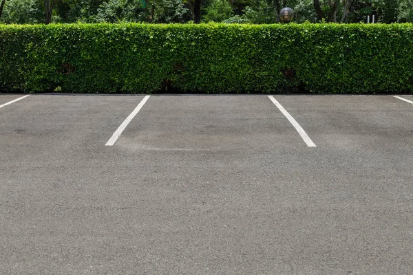 Estacionamiento vacío con línea blanca de marcado — Foto de Stock