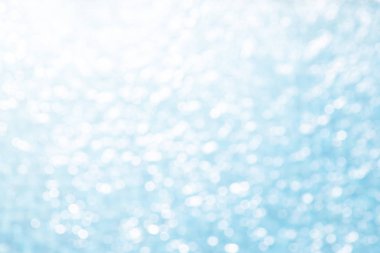 Mavi ışıkları bokeh özetini