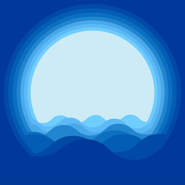 Water wave design — Stock Vector