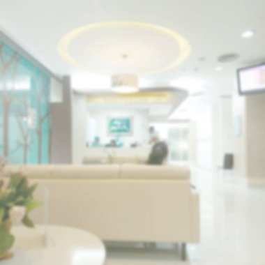 Arka plan ile tıbbi klinik soyut bulanıklık