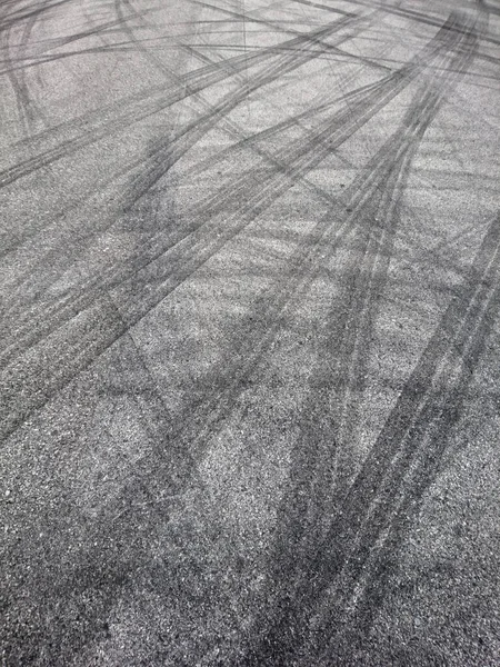 Background Tire Marks Road Track — Stock Photo, Image