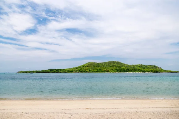 Océano Ola Playa Tropical Con Cielo —  Fotos de Stock
