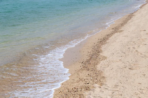 Weiche Welle Und Sandstrand — Stockfoto