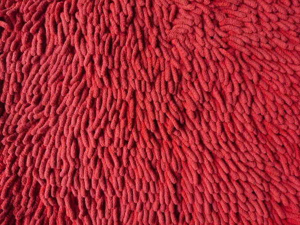 Dettaglio Tappeto Tessuto Rosso Sfondo — Foto Stock