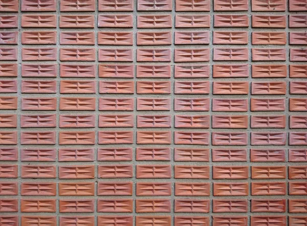 Mauer Aus Orangefarbenem Stein Mit Hintergrund — Stockfoto