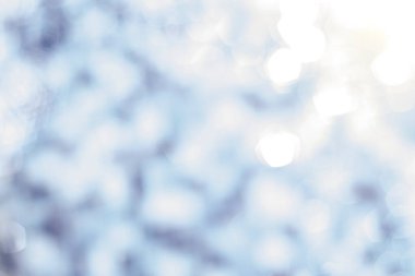 Işık ve mavi arkaplan soyut bulanıklığı