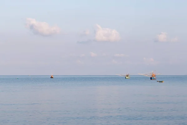 Sea Fishing Boats Blue Sky — Stock Photo, Image