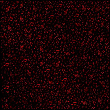 Küçük müzik notaları ile sorunsuz arka plan