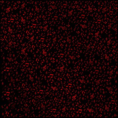 Küçük müzik notaları ile sorunsuz arka plan