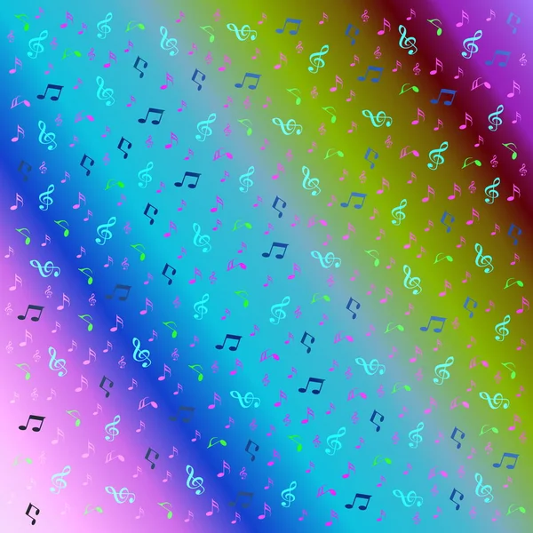 Seamless Background Small Musical Notes — Stock Photo, Image