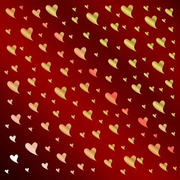 Small Heart Shapes Colored Background — Stock Photo, Image