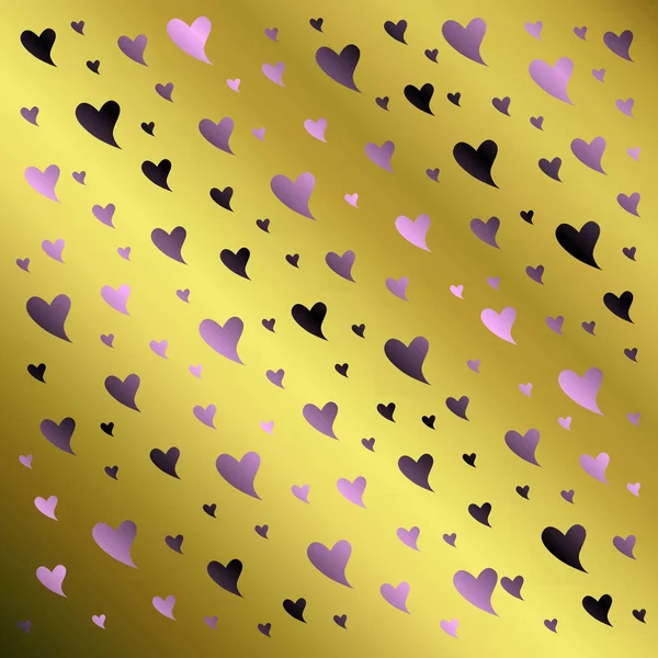 Small Heart Shapes Colored Background — Stock Photo, Image