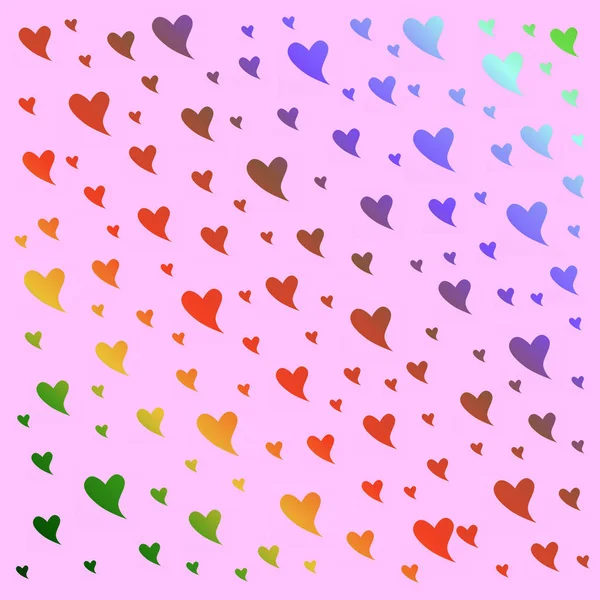 Маленькие Формы Сердца Цветном Фоне — стоковое фото