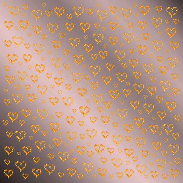 Small Heart Shapes Colored Background — Stock Photo, Image