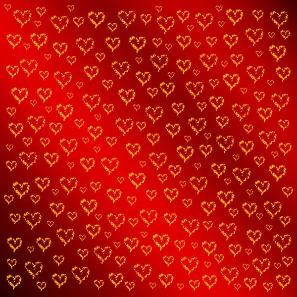 Small Heart Shapes Colored Background — Stock Photo, Image