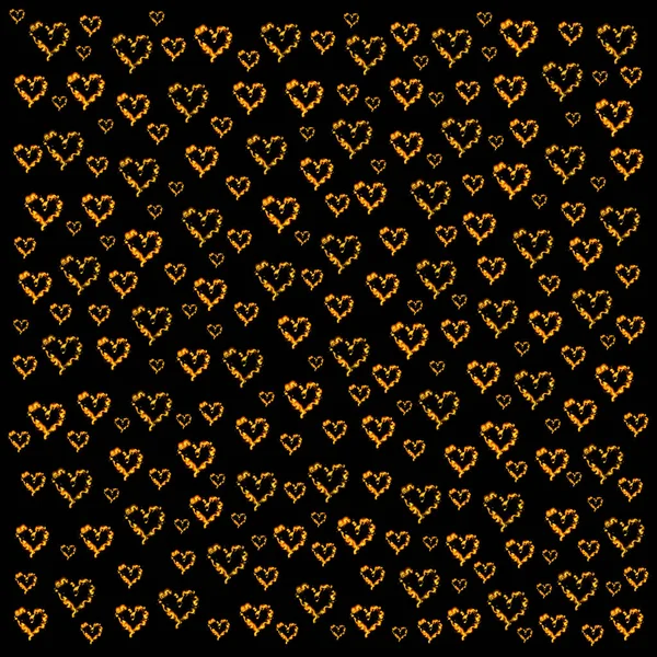 Μικρή Καρδιά Σχήματα Μαύρο Φόντο — Φωτογραφία Αρχείου