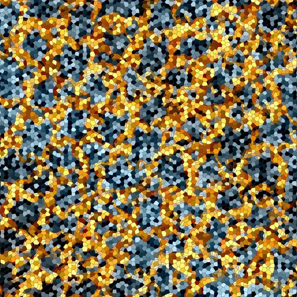 Abstrakcyjne Kolorowe Mozaiki Kolorach Niebieskim Żółtym — Zdjęcie stockowe