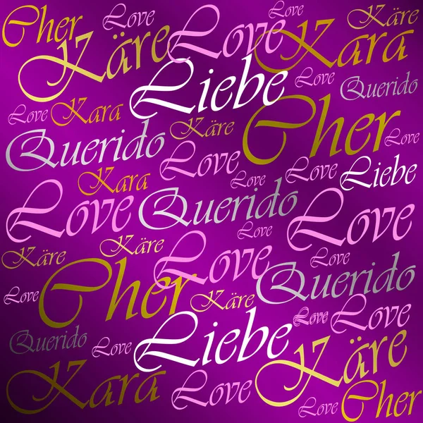 Fondo Color Abstracto Con Letras Amor —  Fotos de Stock