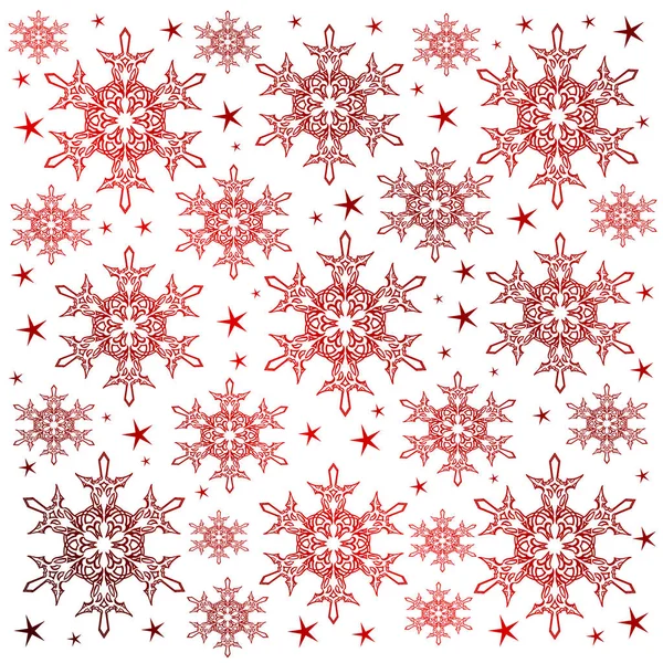 Tło Wzór Snowflake — Zdjęcie stockowe