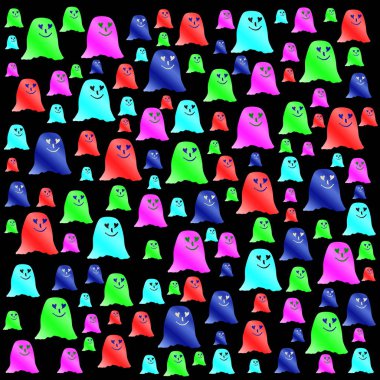 Hayaletler için st Sevgililer günü kutlama ile şenlikli desen 