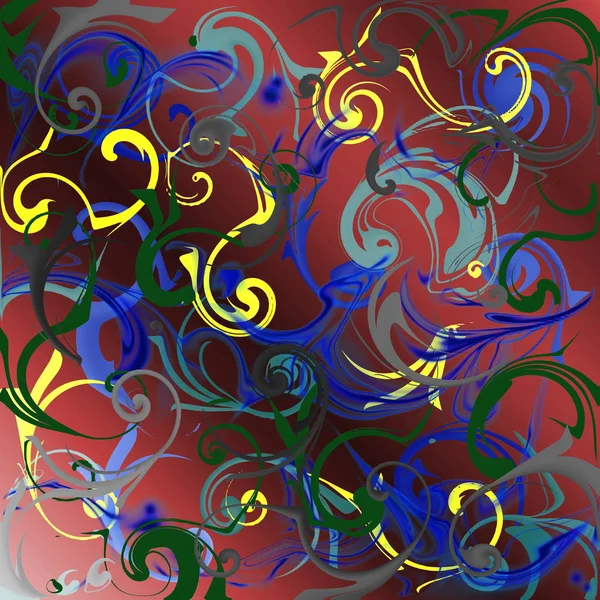 Colored shiny waves a festive abstract pattern — Stock Photo, Image