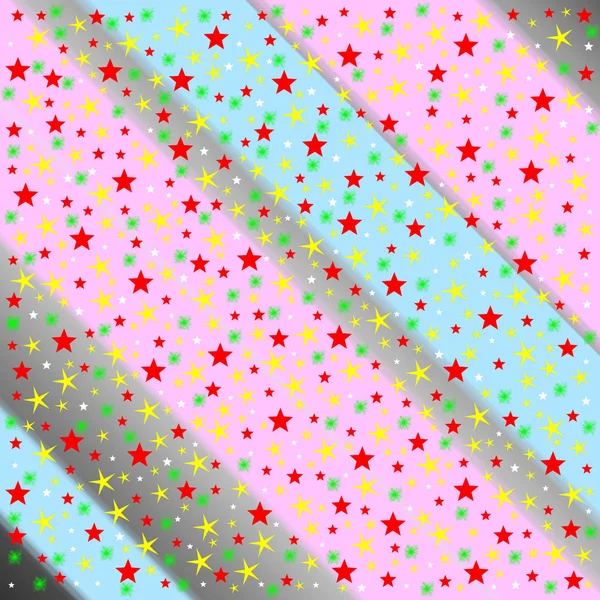 Abstrakteja Pieniä Tähtiä Värillisellä Pohjalla — kuvapankkivalokuva