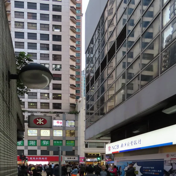 Mart 2019 Hong Kong Mimarisi Binalar Şehir Trafiği — Stok fotoğraf