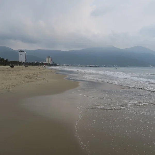 Nang Uma Cidade Centro Vietnã Março 2019 Junto Mar Com — Fotografia de Stock