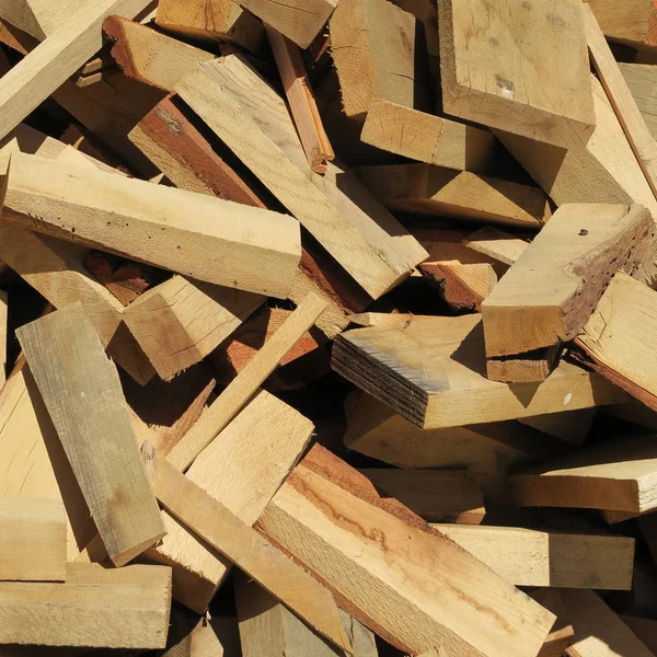 Firewood pile for heating in winter — Stock Photo, Image