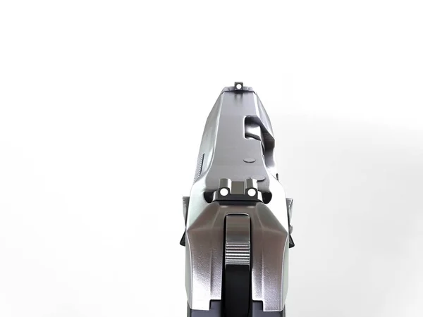 Pistola Semiautomática Compacta Vista Fps — Foto de Stock
