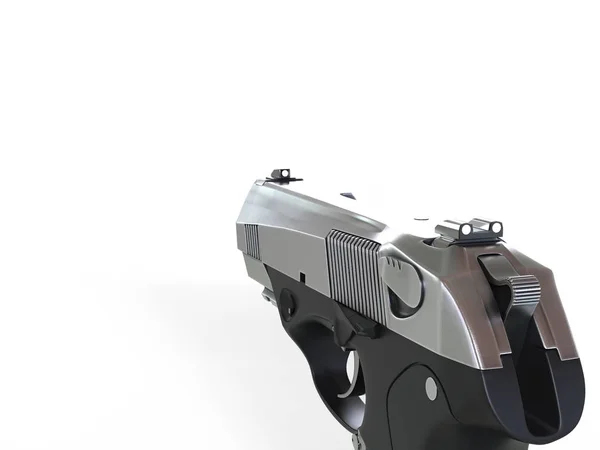 Pistola Semi Automática Compacta Mão Direita Vista Fps — Fotografia de Stock