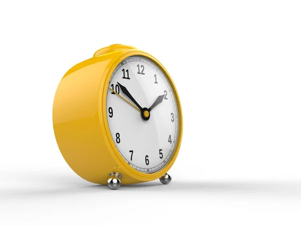 Relógio Alarme Bonito Amarelo — Fotografia de Stock