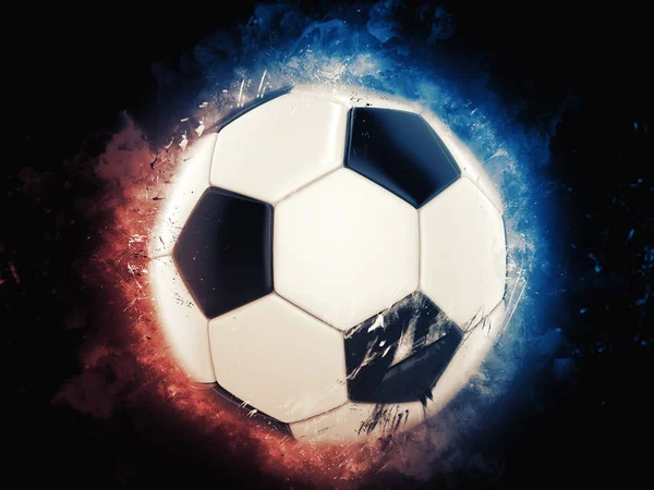 Δροσερό Ποδόσφαιρο Μπάλα Εικονογράφηση — Φωτογραφία Αρχείου