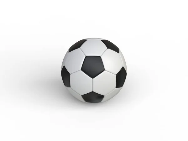古典的な黒と白のフットボール トップダウン ビュー — ストック写真