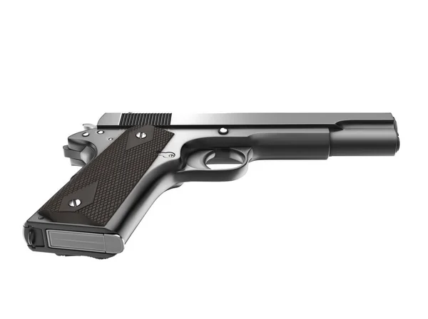 Pistola Semi Automática Vintage Visão Baixo Ângulo — Fotografia de Stock
