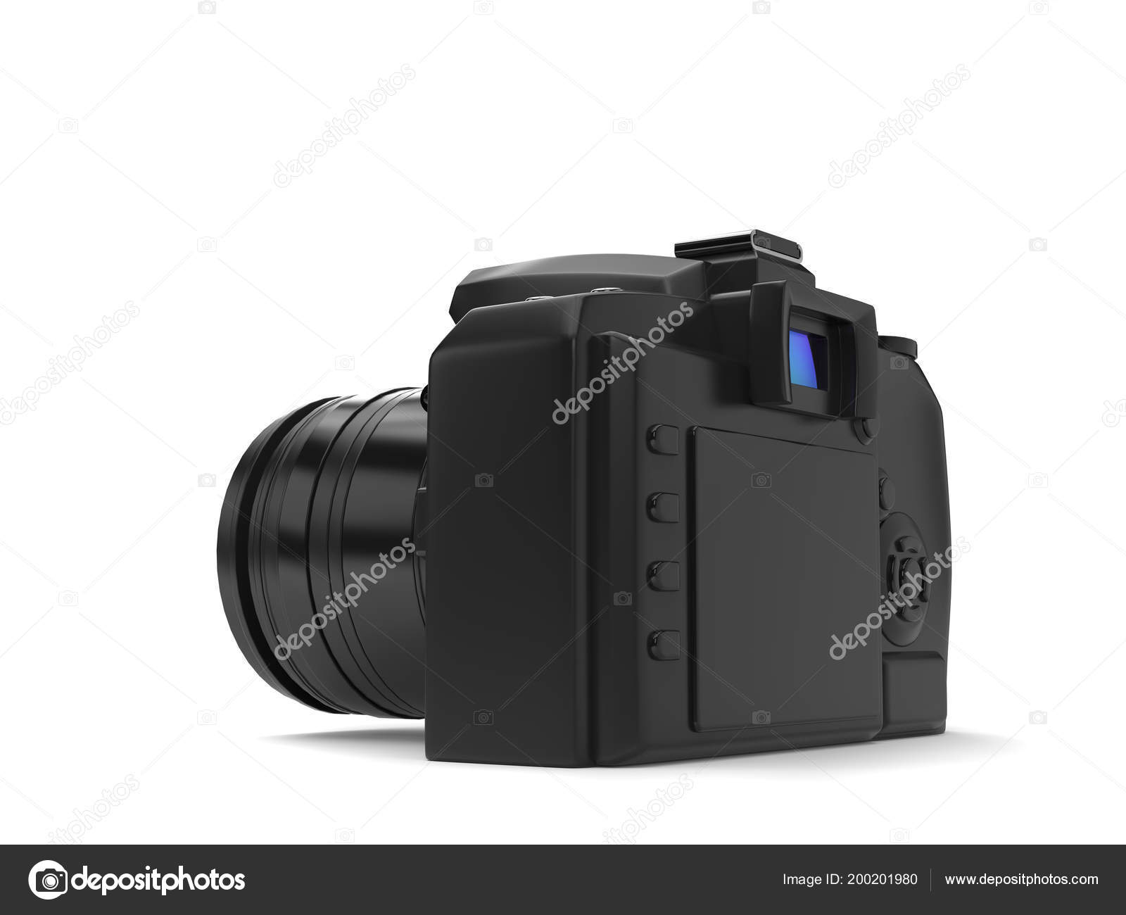 Modern Black Photo Camera Viewfinder View — Stock Photo © Trimitrius