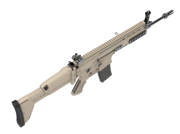 Штурмовая винтовка армии пустыни - вид сверху вниз
