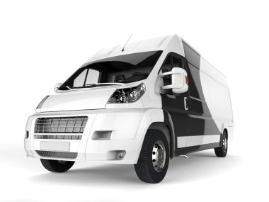 Siyah ve beyaz teslim van - portre vurdu