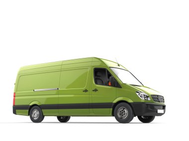 Hafif metalik yeşil modern teslim van