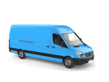 Açık gök mavisi teslim van