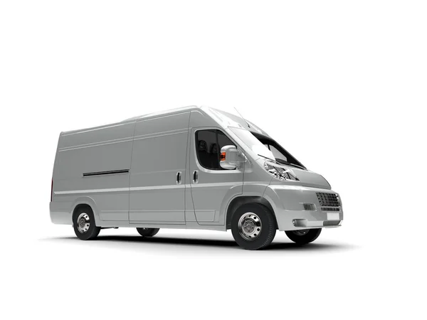 Dark Metallic Silver Delivery Van — Stock Photo, Image