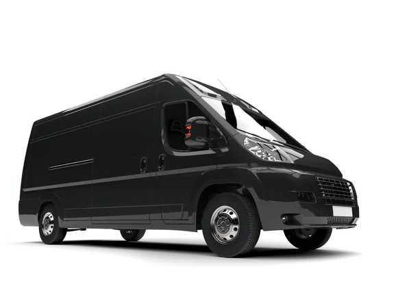 Dark Gray Delivery Van — Stock Photo, Image