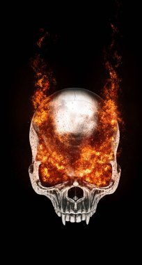 Kötü vampir kafatası - gözleri yanıyor