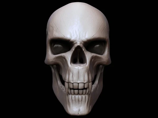 Cráneo Vampiro Arcilla Espeluznante —  Fotos de Stock
