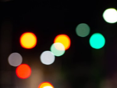 Renkli ışıklar bokeh etkisi 