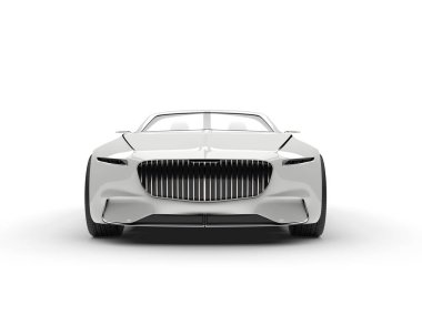 Açık beyaz modern Merhaba - teknik okul konsept otomobil - açık görüş