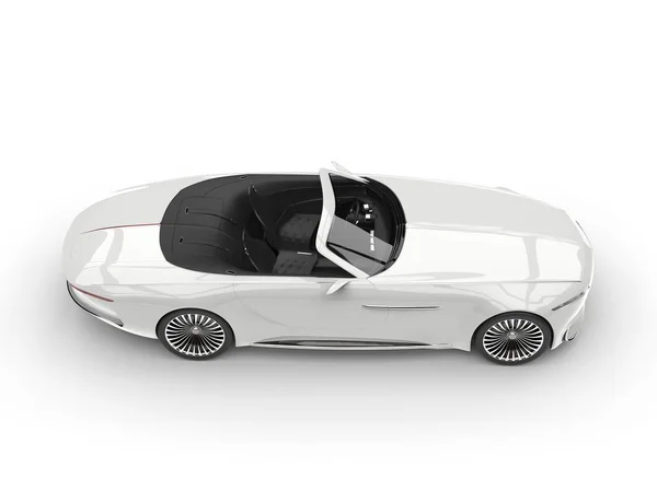 Beyaz Modern Merhaba Teknik Konsept Otomobil Yukarıdan Görünüm Aşağı Temizleyin — Stok fotoğraf