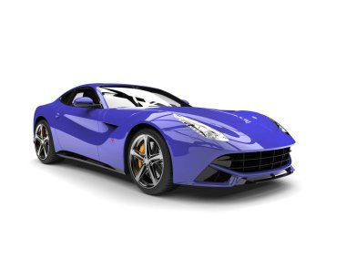 Kraliyet mor modern hızlı spor konsept otomobil