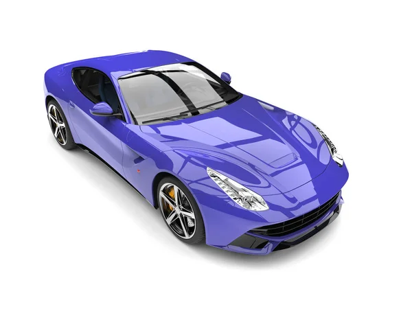 Royal Violet Moderne Concept Sport Rapide Voiture Top Shot — Photo