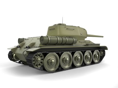 Eski askeri ağır tank - dikiz portre